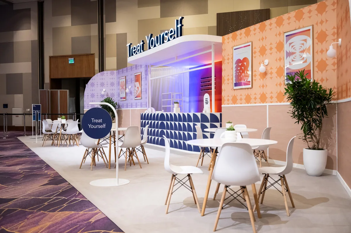 Treat Yourself attendee lounge