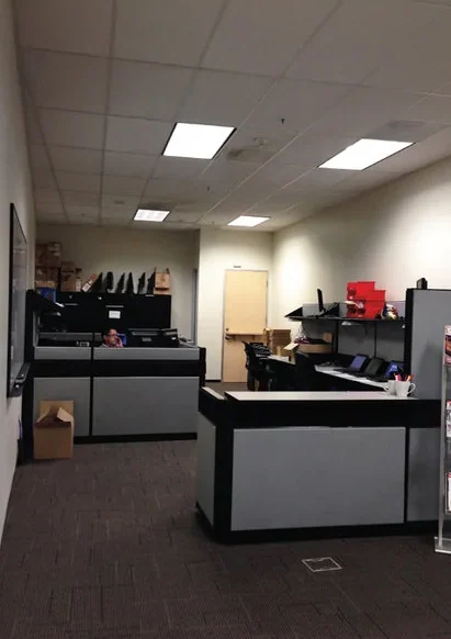 The existing IT room before the build-out