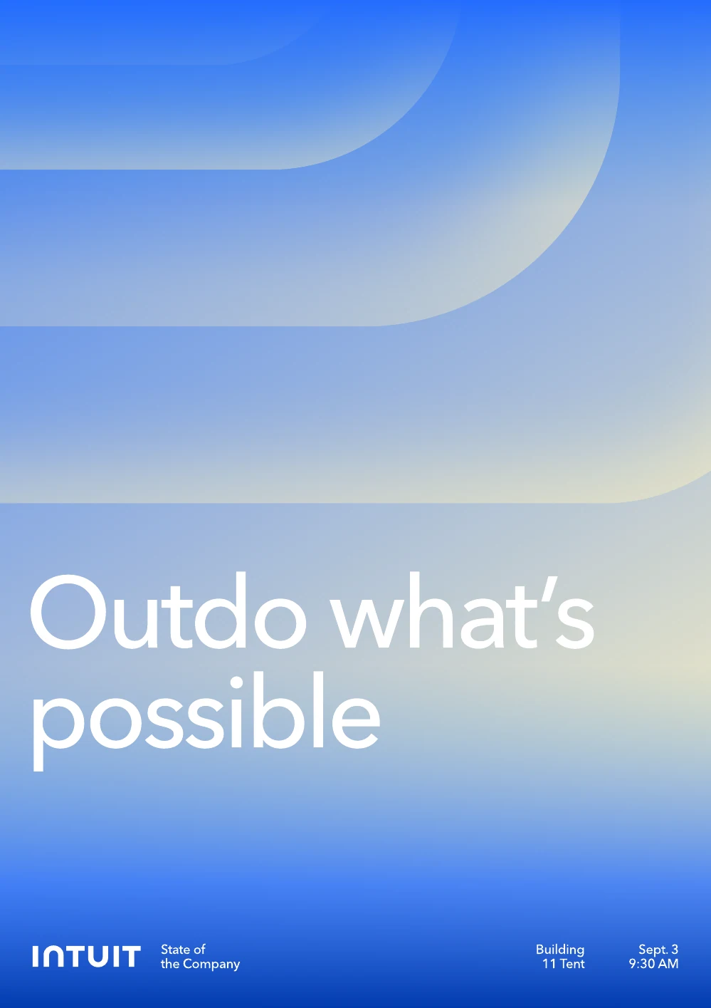 Outdo what’s possible poster