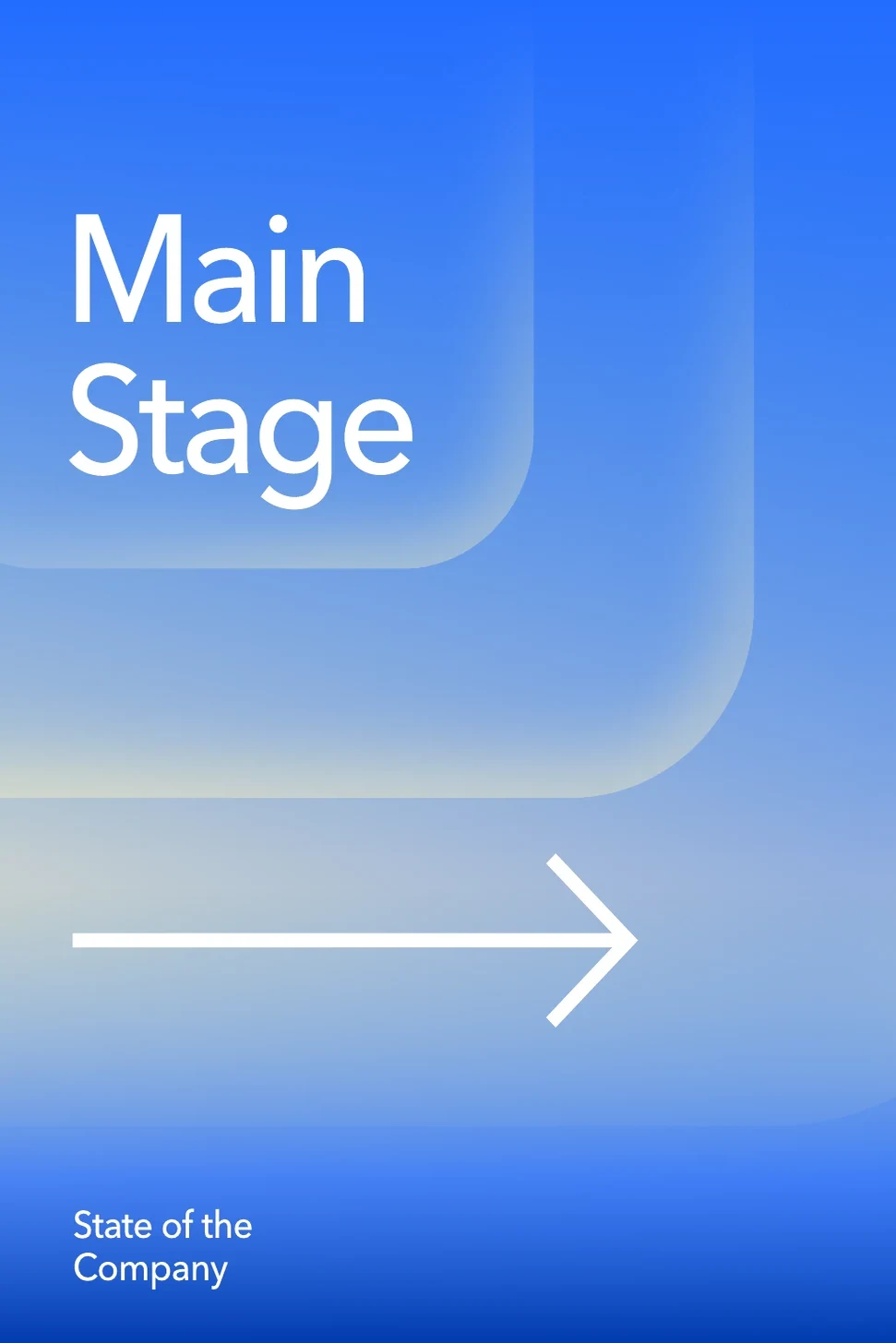 Main Stage wayfinding sign
